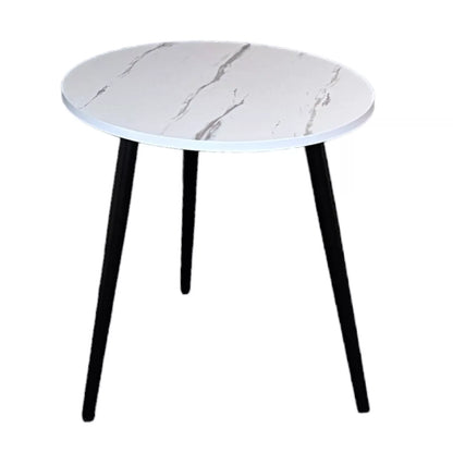 Stylish Marble Effect White Side table