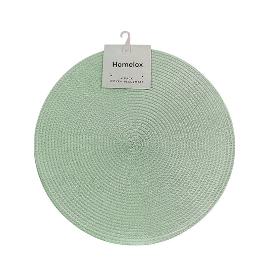 Round Placemats Set Of 4 (Green)