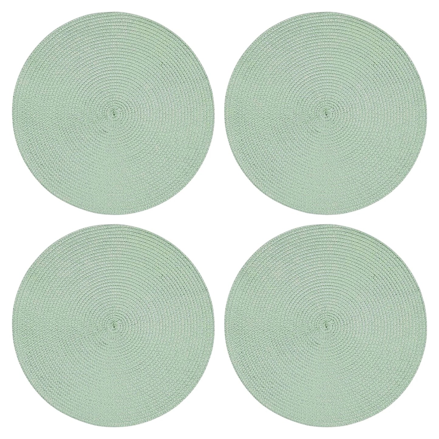Round Placemats Set Of 4 (Green)