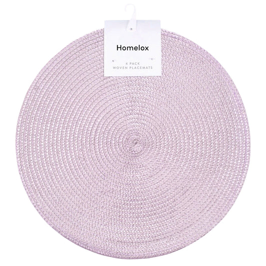 Round Placemats Set Of 4 (Pink)