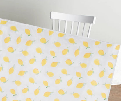 Printed Lemon Tablecloth Wipe Clean