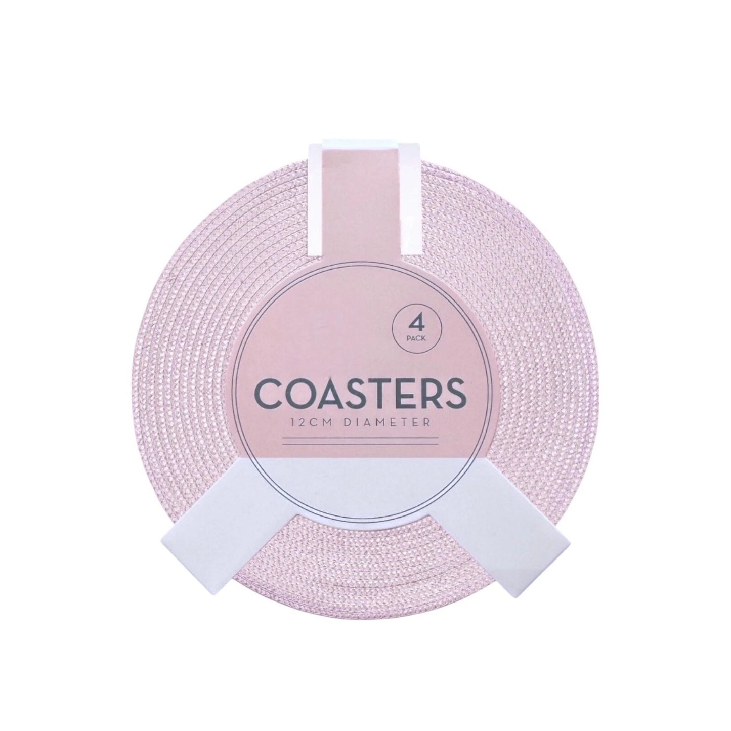 Round  Coaster Set Of 4 (Pink)