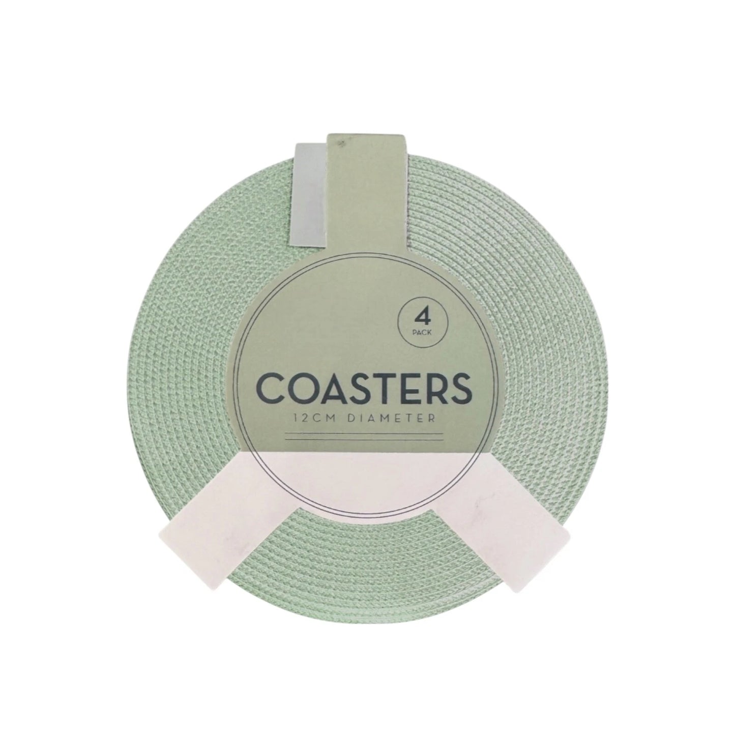 Round  Coaster Set Of 4 ( Green)