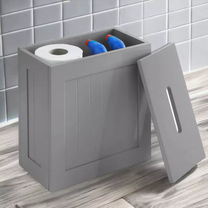 Wooden Grey Toilet  Storage
