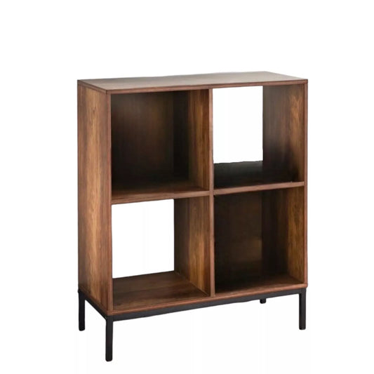 4 Cube Wooden Bookcase Shelving Display