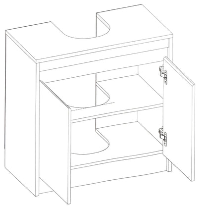 Under Sink Cabinet with Storage Shelve