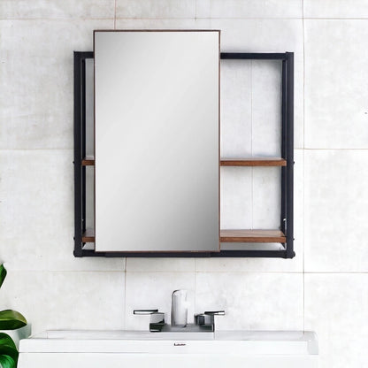 Sliding Door Bathroom Mirror Storage Cabinet