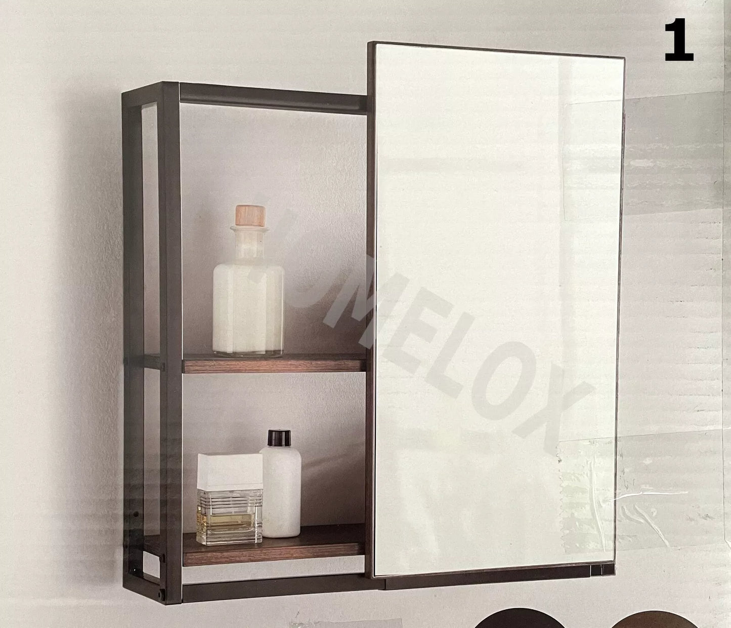 Sliding Door Bathroom Mirror Storage Cabinet