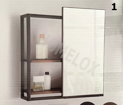 Sliding Door Bathroom Mirror Storage Cabinet