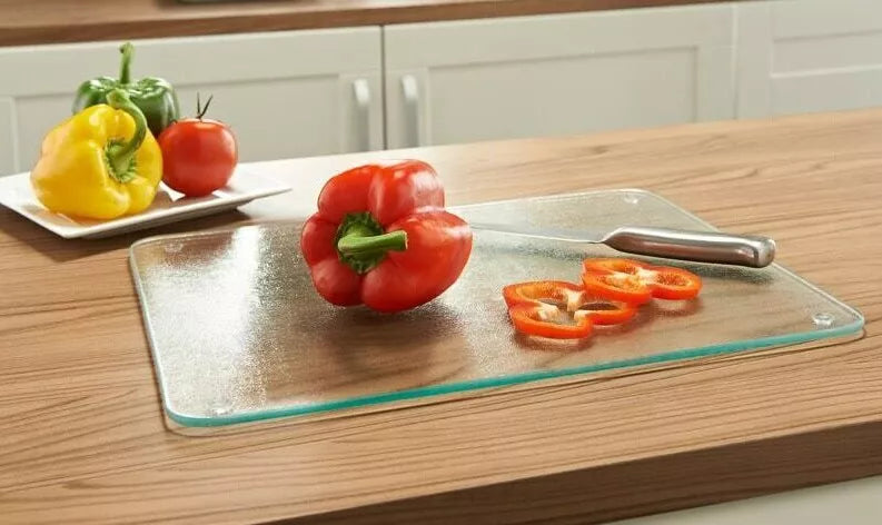 Clear Tempered Glass Chopping Board