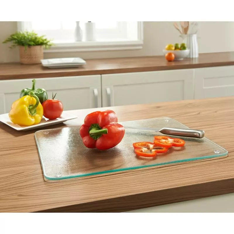 Clear Tempered Glass Chopping Board