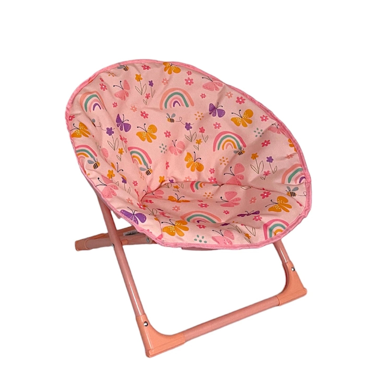 Kids Foldable Rainbow Moon Chair Seat