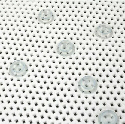 Black Extra Long Non Slip Suction Bath Shower Mat