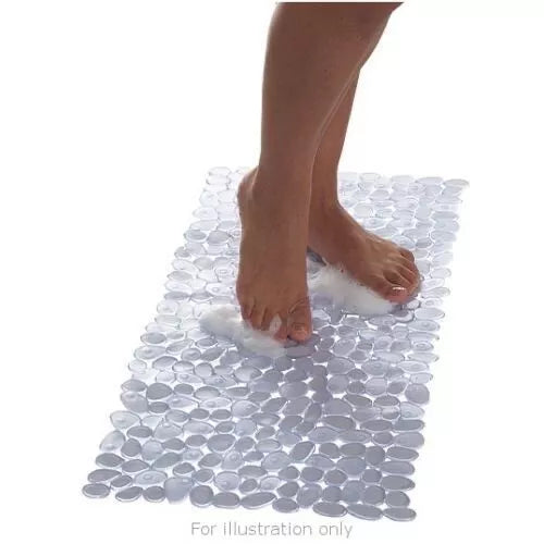 Clear Extra Long Non Slip Suction Bath Shower Mat